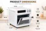 25L Air Fryer Oven – Complete Kitchen Solution: Air Fry, Bake, Roast, Dehydrate, Broil, Toast, Bagel, Rotisserie & Pizza - Image 5