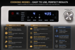 25L Air Fryer Oven – Complete Kitchen Solution: Air Fry, Bake, Roast, Dehydrate, Broil, Toast, Bagel, Rotisserie & Pizza - Image 6