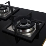 Stylish 2-in-1 Built-in & Table Top 3 Burner Hob with Premium Golden Border - Image 5
