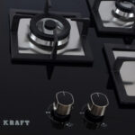 Stylish 2-in-1 Built-in & Table Top 4 Burner Hob with Premium Golden Border - Image 5