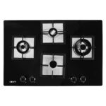 Stylish 2-in-1 Built-in & Table Top 4 Burner Hob with Premium Golden Border - Image 4