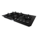 Stylish 2-in-1 Built-in & Table Top 5 Burner Hob with Premium Black Finish - Image 5
